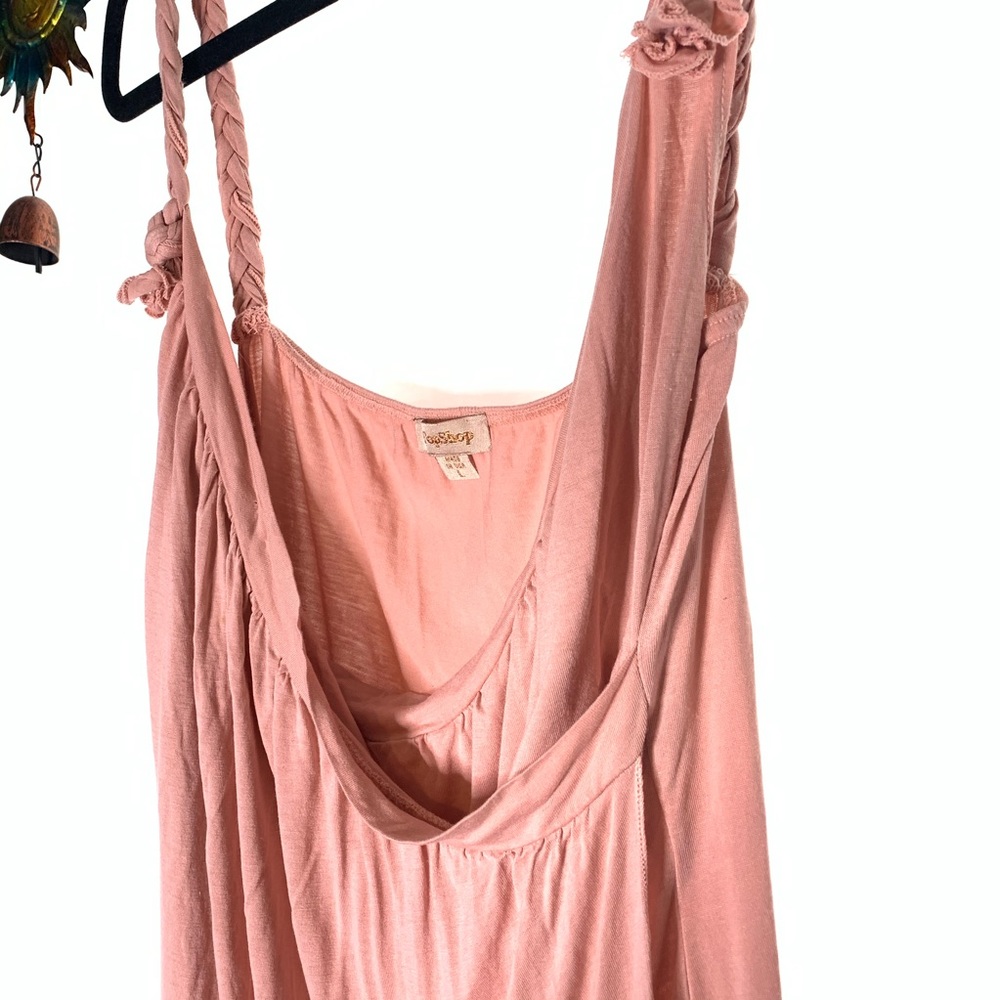 🌲 Top shop braided knotted boho slouchy wrap top